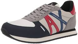 Armani Exchange Herren Retro Sneaker, Navy Grey Lt, 39.5 EU von Emporio Armani