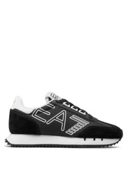 EA7 Black & White Vintage Sneakers Herren - 44 von Emporio Armani