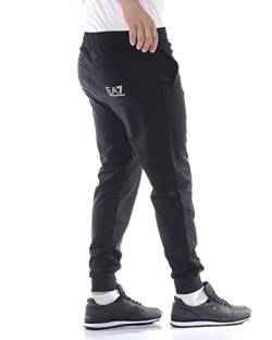 EA7 Herren Seitenlogo-Jogger, Schwarz, S von Emporio Armani