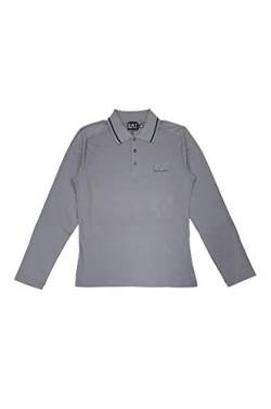 EA7 - Polo ml col 02942 273137-9W206, Grau Medium von Emporio Armani