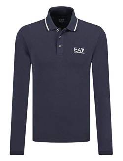 EA7 Train Core ID Pique ST LS Poloshirt Herren von Emporio Armani