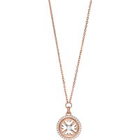 EMPORIO ARMANI Damen Kette mit Anhänger, 925er Silber, roségold von Emporio Armani