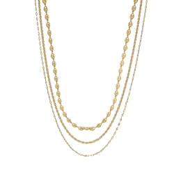 EMPORIO ARMANI Damenkette mehrreihig Metall goldfarben, EGS3111710 von Emporio Armani