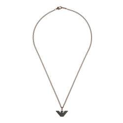 EMPORIO ARMANI Halskette Für Männer Essential, Länge: 525mm, Breite: 24mm, Höhe: 11.95mm Braun Edelstahl Halskette, EGS2935200 von Emporio Armani