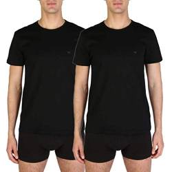 EMPORIO ARMANI Herren 2P O-NECK RUNDHALS T-SHIRT 2 schwarz S von Emporio Armani