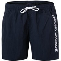 EMPORIO ARMANI Herren Badeshorts blau Mikrofaser unifarben von Emporio Armani