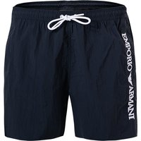 EMPORIO ARMANI Herren Badeshorts blau Mikrofaser unifarben von Emporio Armani