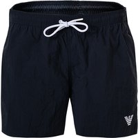 EMPORIO ARMANI Herren Badeshorts blau Mikrofaser unifarben von Emporio Armani