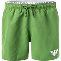 EMPORIO ARMANI Herren Badeshorts grün Mikrofaser unifarben von Emporio Armani