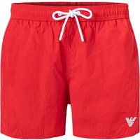 EMPORIO ARMANI Herren Badeshorts rot Mikrofaser unifarben von Emporio Armani