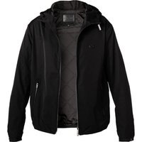 EMPORIO ARMANI Herren Jacke schwarz Mikrofaser unifarben von Emporio Armani