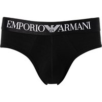 EMPORIO ARMANI Herren Slip schwarz Baumwolle unifarben von Emporio Armani