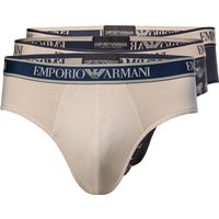EMPORIO ARMANI Herren Slips beige Baumwolle unifarben von Emporio Armani