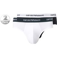 EMPORIO ARMANI Herren Slips blau Baumwolle unifarben von Emporio Armani