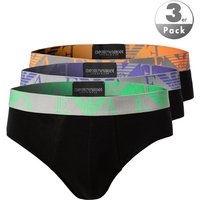 EMPORIO ARMANI Herren Slips schwarz Baumwolle unifarben von Emporio Armani