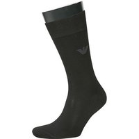 EMPORIO ARMANI Herren Socken schwarz Baumwolle unifarben von Emporio Armani