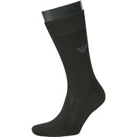 EMPORIO ARMANI Herren Socken schwarz Baumwolle unifarben von Emporio Armani
