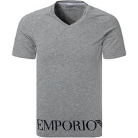EMPORIO ARMANI Herren T-Shirt grau Baumwolle unifarben von Emporio Armani