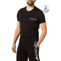 EMPORIO ARMANI Herren T-Shirts schwarz Baumwolle unifarben von Emporio Armani