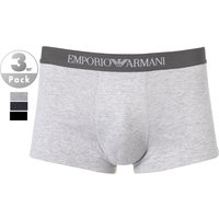 EMPORIO ARMANI Herren Trunks blau Baumwolle unifarben von Emporio Armani