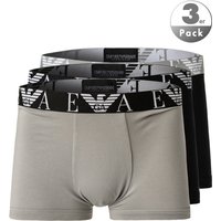 EMPORIO ARMANI Herren Trunks grau Baumwolle unifarben von Emporio Armani