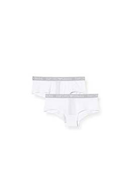 Emporio Armani Damen Bi-pack Cheeky Pants Iconic Cotton Unterw sche, Weiß, S EU von Emporio Armani