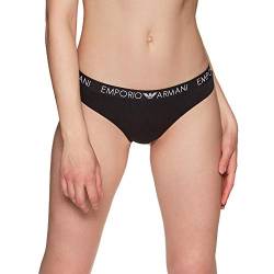 Emporio Armani Damen Bi-pack g-streng ikonisk bomuld Unterw sche, Schwarz, XL EU von Emporio Armani