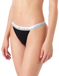 Emporio Armani Damen Emporio Armani Women's 2-pack Iconic Logoband T-thong Thong Panties, Schwarz, M EU von Emporio Armani