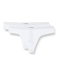 Emporio Armani Damen Emporio Armani Women's Basic Cotton Thong Panties, Weiß, L EU von Emporio Armani