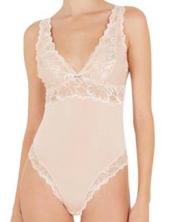 Emporio Armani Damen Emporio Armani Women's Body Brief Dreamy Viscose Lace T Shirt, Nude, M EU von Emporio Armani