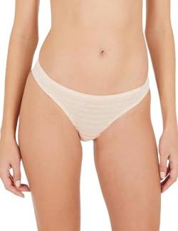 Emporio Armani Damen Emporio Armani Women's Brazilian All Over Logo Mesh Briefs, Nude, L EU von Emporio Armani