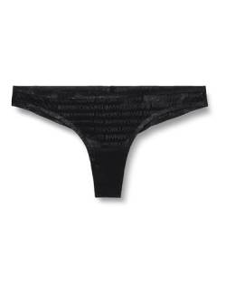 Emporio Armani Damen Emporio Armani Women's Brazilian All Over Logo Mesh Briefs, Schwarz, L EU von Emporio Armani