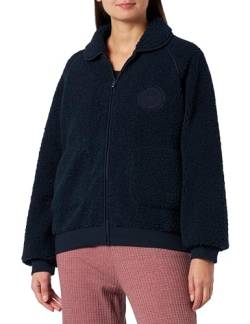 Emporio Armani Damen Emporio Armani Women's Fuzzy Fleece Full Zip Jacket, Marine, M EU von Emporio Armani