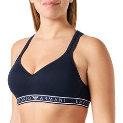 Emporio Armani Damen Emporio Armani Women's Iconic Logoband Padded Bra, Marine, S EU von Emporio Armani