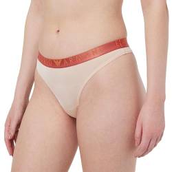 Emporio Armani Damen Emporio Armani Women's Iconic Microfiber Thong Panties, Nude, M EU von Emporio Armani