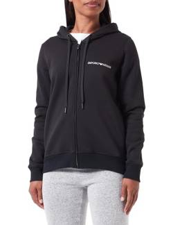 Emporio Armani Damen Emporio Armani Women's Iconic Terry Full Zip Jacket, Schwarz, M EU von Emporio Armani