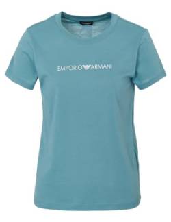 Emporio Armani Damen Emporio Armani Women's Round Collar T-shirt Iconic Logoband T Shirt, Arctic, L EU von Emporio Armani