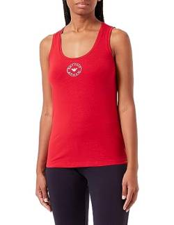 Emporio Armani Damen Emporio Armani Women's Tank Essential Studs Logo T Shirt, Ruby Red, M EU von Emporio Armani