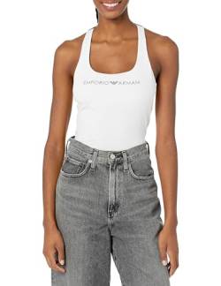 Emporio Armani Damen Emporio Armani Women's Tank Iconic Logoband T Shirt, Weiß, L EU von Emporio Armani