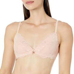 Emporio Armani Damen Emporio Armani Women's Triangle Eternal Lace Padded Bra, Nude, XL EU von Emporio Armani