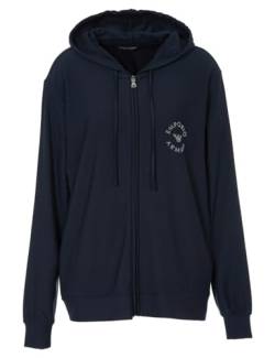 Emporio Armani Damen Emporio Armani Women's Viscose Fleece Full Zip Jacket, Marine, XL EU von Emporio Armani