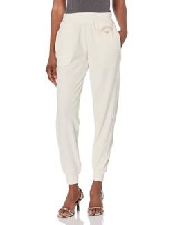 Emporio Armani Damen Emporio Armani Women's With Cuffs Ribbed Velour Sweatpants, Pale Cream, M EU von Emporio Armani