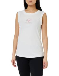 Emporio Armani Damen Iconic Stretch Cotton Logoband Loungewear Tank T-Shirt, White, M von Emporio Armani