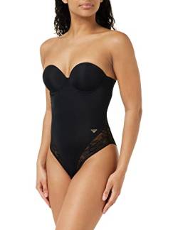 Emporio Armani Damen Padded Body Brazilian Second Skin Microfiber & Lace Fashion Vest, Schwarz, L EU von Emporio Armani