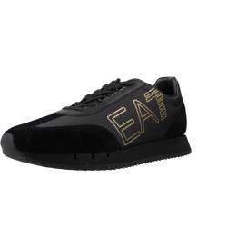 Emporio Armani EA7 Herren Vintage Sneaker Black - Gold 40 EU von Emporio Armani