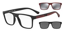 Emporio Armani Herren 0EA4115 Sonnenbrille, Schwarz (Matte Black), 54 von Emporio Armani