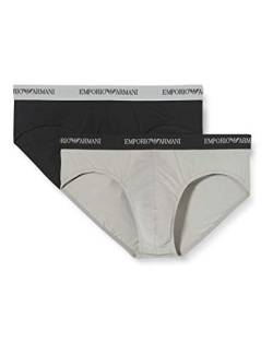 Emporio Armani Herren 111321cc717 Slip, Mehrfarbig (Nero/Grigio 03320), XX-Large EU von Emporio Armani