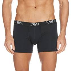 Emporio Armani Herren 2-pack Essential Monogram Boxershorts, Weiß, L EU von Emporio Armani