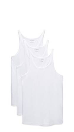 Emporio Armani Herren 3-Pack Tank Top Regular Fit Unterhemd, Weiß, Klein (3er Pack) von Emporio Armani