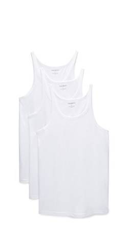 Emporio Armani Herren 3-Pack Tank Top Regular Fit Unterhemd, Weiß, Mittel (3er Pack) von Emporio Armani
